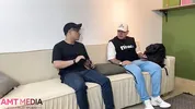 A fat, slutty Colombian woman has sex with her husband's best friend in front of him.