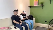 A fat, slutty Colombian woman has sex with her husband's best friend in front of him.