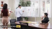 Brazzers - Alexis Tae Sneakily Gives Her Boss A Blowjob Before Sliding Her Tight Ass On His Cock