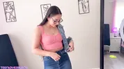 My Roommate's Girlfriend Left Me No Choice - Teen Loves Black