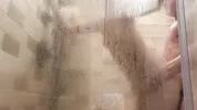 Intimate shower sex and creampie after shooting a scene with Millie Morgan