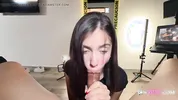 Delicious 18-year-old nerd with braces comes to ask for rough sex
