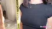 Delicious 18-year-old nerd with braces comes to ask for rough sex