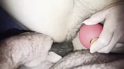 Sexy BBW wife takes two fat cocks in pussy squirting camera orgasm