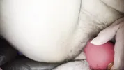 Sexy BBW wife takes two fat cocks in pussy squirting camera orgasm