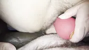 Sexy BBW wife takes two fat cocks in pussy squirting camera orgasm