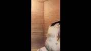 In the sauna everything got hotter. In the sauna everything got warmer