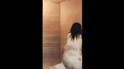 In the sauna everything got hotter. In the sauna everything got warmer
