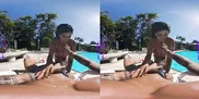 PURITYVR Curvy Latina Maria fucked poolside