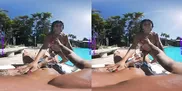 PURITYVR Curvy Latina Maria fucked poolside