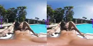 PURITYVR Curvy Latina Maria fucked poolside
