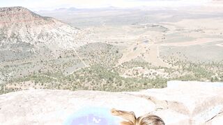 On A Cliff Me and M sexy beautie Masturbation
