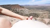 On A Cliff Me and M sexy beautie Masturbation