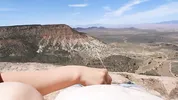 On A Cliff Me and M sexy beautie Masturbation