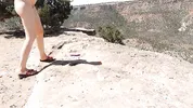 On A Cliff Me and M sexy beautie Masturbation