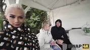 SWAP4K. Kinky couple fucked a girl after feet massage, cuckold boyfriend was watching