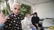 SWAP4K. Kinky couple fucked a girl after feet massage, cuckold boyfriend was watching