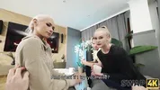 SWAP4K. Kinky couple fucked a girl after feet massage, cuckold boyfriend was watching