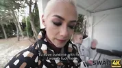 SWAP4K. Kinky couple fucked a girl after feet massage, cuckold boyfriend was watching