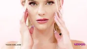 Gorgeous Blonde squirts by mistake at casting call