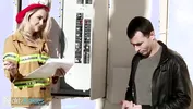 REALITYJUNKIES - Inspection Turns Wild And This Hot Blonde Can't Resist Her Client's Cock