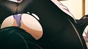 A Beautiful Woman in Elegant Clothing with Big Breasts Loves Sucking Cock in the 69 Position
