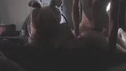 Felix Rae // tattooed bunny girl gets dp fucked and anal creampie with huge dick for Easter