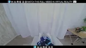 Horny Japanese girl Mika Amimura with big tits gets fucked while moaning loudly,in VR.