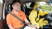 This CZECH Babe Strips out of her EXTRA PROTECTION into Sexy Black Underwear - CZECH XXX