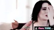 ANALTIME.XXX - Naughty Tattooed Babe Anna de Ville Gets Her Ass Pounded During Threesome