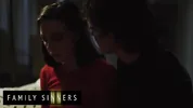 FAMILY SINNERS - Brunette Stepsister Gets Wild With Her Stepbrother When No One Else Is Home