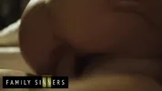 FAMILY SINNERS - Brunette Stepsister Gets Wild With Her Stepbrother When No One Else Is Home