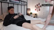 She wanted gentle sex but got deep throat and cum on her face. Real couple sex