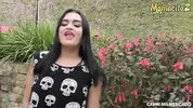 Carne Del Mercado - Rebel Latina Teen Gets Double Teamed In The Garden