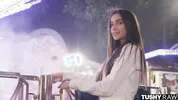 TUSHYRAW Petite Brunette Vanessa gets her ass stretched out