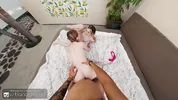 VR Bangers: Hot Babes In Pink Panties Fuck You After A Glass Of Limonade In A FFM Threesome