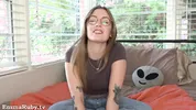 ASMR * Be Quiet while Fucking your Girlfriend at her Parents' House * Emma Ruby