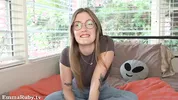 ASMR * Be Quiet while Fucking your Girlfriend at her Parents' House * Emma Ruby