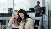 REALITYJUNKIES - Married Couple Reagan Foxx And Nathan Bronson Enjoy A Threesome With Athena Fleurs