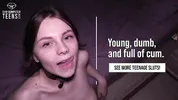 CumDumpsterTeens - BROKEN SLUT SERVICES HIS FAT COCK - Carla Cute