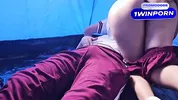 STUDENTS FUCKING IN THE TENT, schoolgirl fucking on the excursion!!