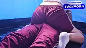 STUDENTS FUCKING IN THE TENT, schoolgirl fucking on the excursion!!