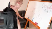 Home Alone with My Stepbrother: He Makes Me Strip Playing Tic-Tac-Toe and Fucks Me in Every Position (PART 2)-he scared me with a horrible mask
