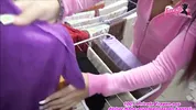 Beautiful German housewife fucked while doing laundry