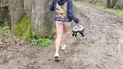 Neighbor Is Ready To Do Anything In The Woods
