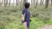 Neighbor Is Ready To Do Anything In The Woods