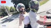 PickupClub - Blonde Slut Lilly Blossom Goes on a Wild Bike Ride of her Life!