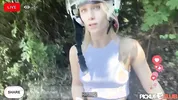PickupClub - Blonde Slut Lilly Blossom Goes on a Wild Bike Ride of her Life!