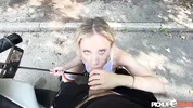 PickupClub - Blonde Slut Lilly Blossom Goes on a Wild Bike Ride of her Life!
