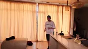 Stepdad fucks a cute couple and cums on the twink's face